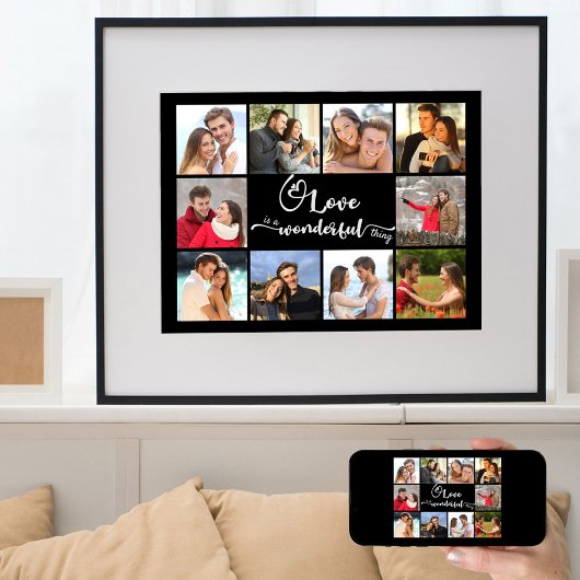Foto Collage Love is een geweldig ding van 10 Afbe Poster