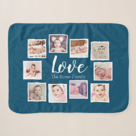 Foto Collage LOVE wordt beschouwd als uniek, geper Sherpa Deken