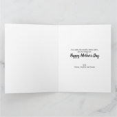 Foto Collage Magenta Floral Editable Kaart (Binnen)