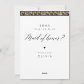 Foto Collage Maid of Honor Voorstel Kaart (Achterkant)