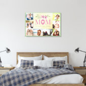 Foto Collage - Mam het hart van de familie Canvas Afdruk (Insitu (Slaapkamer))