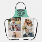 Foto collage mam keepomwille moederdag schort (Voorkant)