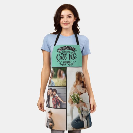Foto collage mam keepomwille moederdag schort (Gedragen)