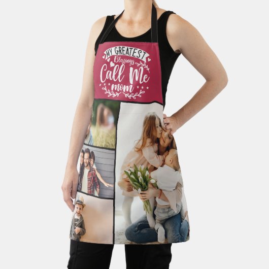 Foto collage mam keepomwille moederdag schort (Insitu)