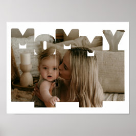 Foto Collage Mam, Mama Moederdag Gift Poster