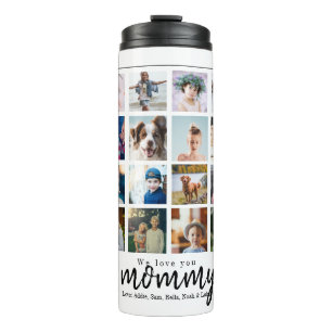Foto collage mammie cadeau moederdag thermosbeker