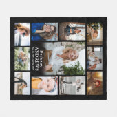 Foto Collage Memorial Funeral Creëer Your Ewn Fleece Deken (Voorkant (Horizontaal))