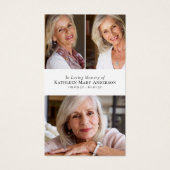 Foto Collage Memorial Prayer Kaart (Voorkant)