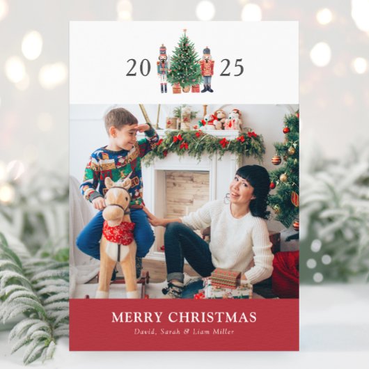 Foto Collage Merry Kerstfeestdag Feestdagenkaart