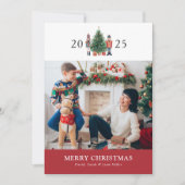 Foto Collage Merry Kerstfeestdag Feestdagenkaart (Voorkant)