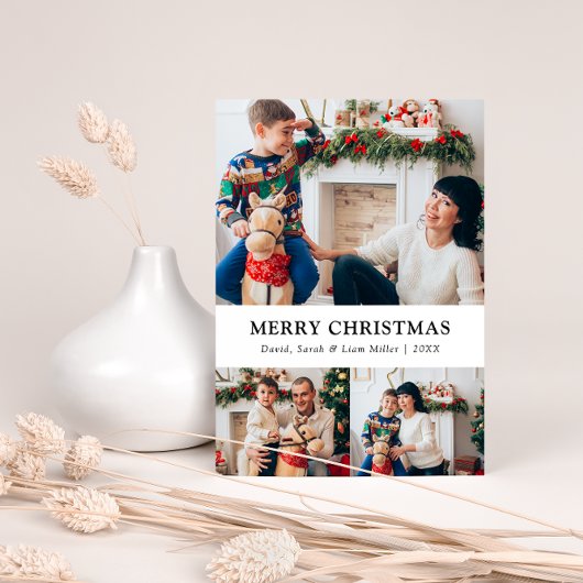 Foto Collage Merry Kerstry Feestdagenkaart