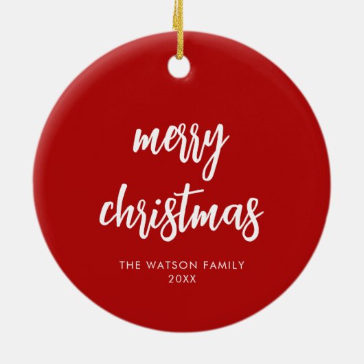 Foto Collage Merry Kerstry Keramisch Ornament (Achterkant)