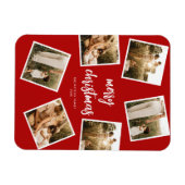 Foto Collage Merry Kerstry Magneet (Horizontaal)