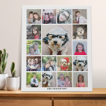 Foto Collage met 17 foto's - kan kleur bewerken Imitatie Canvas Print<br><div class="desc">Fotomontage — Gebruik je favoriete foto of afbeeldingen om een leuke wens te maken om met vrienden te delen. Dit moderne raster is een unieke en opvallende weergave van uw foto's. Dit is opstelling om een vrije online fotocollage maker voor uw instagram of andere vierkante foto's te zijn.</div>