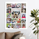 Foto Collage met 17 foto's - kan kleur bewerken Poster<br><div class="desc">Fotomontage — Gebruik je favoriete foto of afbeeldingen om een leuke wens te maken om met vrienden te delen. Dit moderne raster is een unieke en opvallende weergave van uw foto's. Dit is opstelling om een vrije online fotocollage maker voor uw instagram of andere vierkante foto's te zijn.</div>