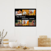 Foto collage met Autumn Theme Black en White Poster (Keuken)