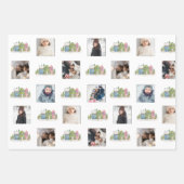 Foto Collage met besneeuwde huizen Inpakpapier Vel (Voorkant 3)