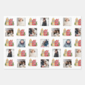 Foto Collage met besneeuwde huizen Inpakpapier Vel (Voorkant 2)