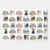 Foto Collage met besneeuwde huizen Inpakpapier Vel (Voorkant)