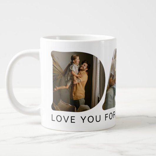 Foto-collage met DAD-letter Grote Koffiekop (Links)