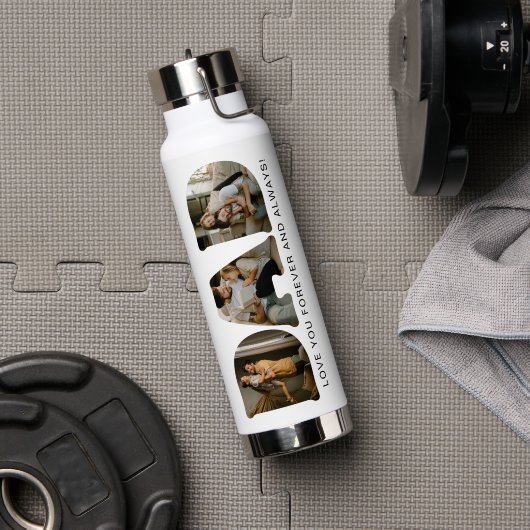 Foto-collage met DAD-letter Waterfles (Gym (Gedraaid)  )