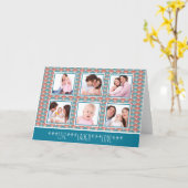 Foto collage met decoratief ventilatorpatroon kaart (Gele Bloem)