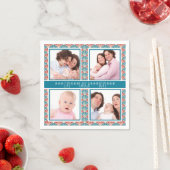 Foto collage met decoratief ventilatorpatroon servet (Insitu)