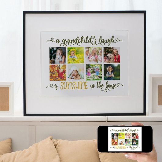 Foto collage met Poster Grandchild Quote