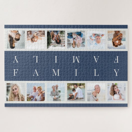 Foto collage Mirrored Family Team Competition Legpuzzel (Horizontaal)