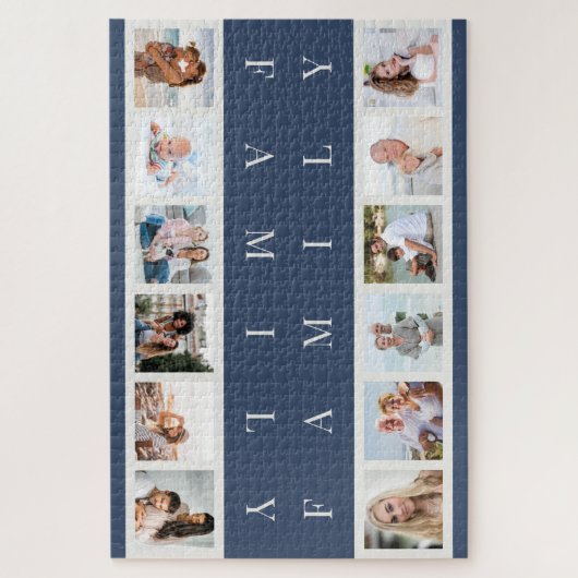 Foto collage Mirrored Family Team Competition Legpuzzel (Verticaal)