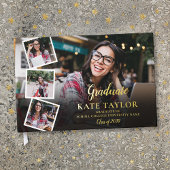 Foto Collage Modern Graduation Party Gastenboek