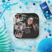Foto Collage Modern Graduation Party Papieren Bordje (Feest)