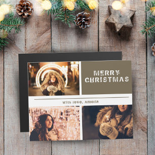 Foto Collage Modern Holiday Merry kerst