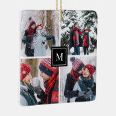 Foto Collage Modern Monogram Keramisch Ornament (Rechts)