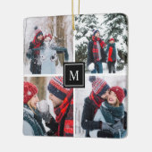 Foto Collage Modern Monogram Keramisch Ornament (Links)