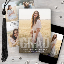 Foto Collage Modern Overlay Jaar Afstuderen Aankondiging
