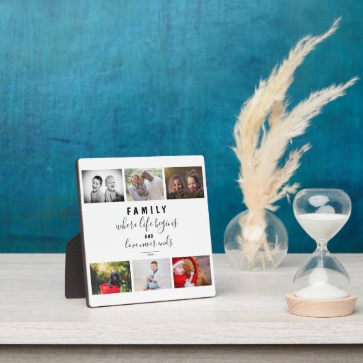 Foto Collage Modern Script Family Keepomwille Geze Fotoplaat (Insitu)