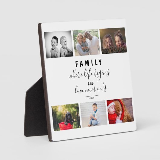 Foto Collage Modern Script Family Keepomwille Geze Fotoplaat (Voorkant)