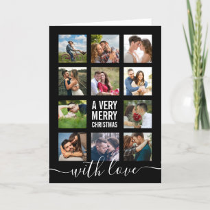 Foto Collage Modern Zeer prettig Kerstfeest Feestdagen Kaart