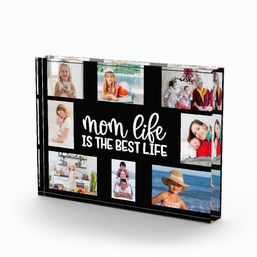 Foto collage Moederdag gepersonaliseerd cadeau zwa (Rechts)