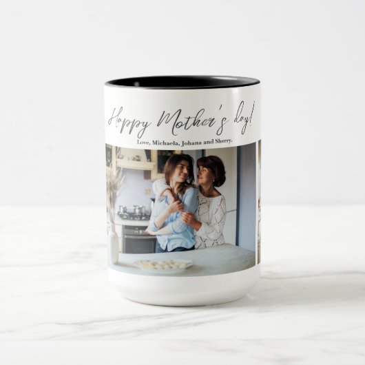 Foto Collage Moederdag Gift Mok (Midden)