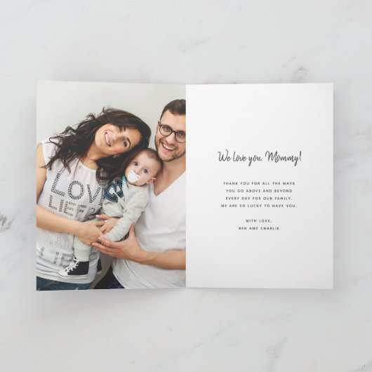 Foto Collage Moederdag Kaart voor moeder (Binnen)