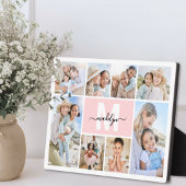 Foto Collage Monogram Afbeelding Fotoplaat