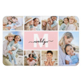 Foto Collage Monogram Afbeelding Magneet (Horizontaal)