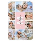 Foto Collage Monogram Afbeelding Magneet (Verticaal)