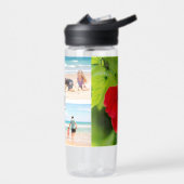 Foto Collage Monogram Hibiscus Flower Waterfles (Links)