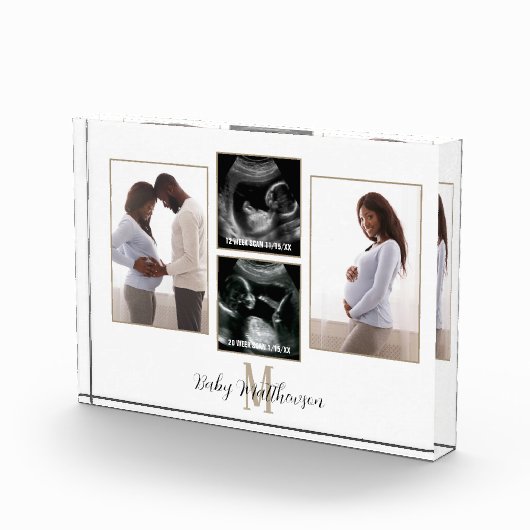 Foto Collage Monogram Initiaal Moederschap (Rechts)