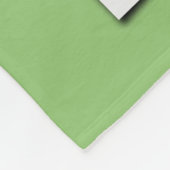 Foto Collage Monogram Namen Pistache Groen Groot Fleece Deken (Hoek)