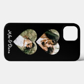 Foto Collage Monogram Paar Bruiloft Case-Mate iPhone Case (Achterkant (horizontaal))