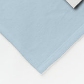 Foto Collage Monogrammen Namen Poeder Blauw medium Fleece Deken (Hoek)